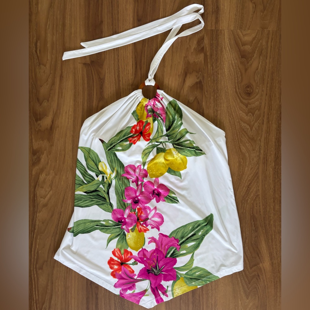 INC International Concepts Floral Halter Top
